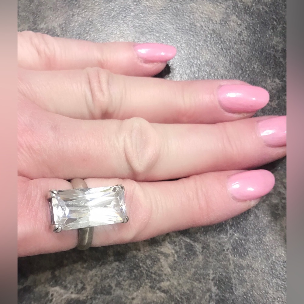 Vintage Solid Silver 925 with mountain crystal • size:7